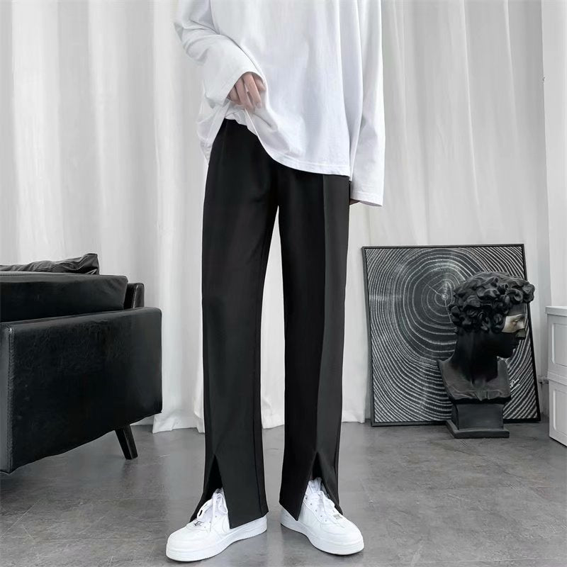 Heather – Flared Damenhosen mit Schlitz