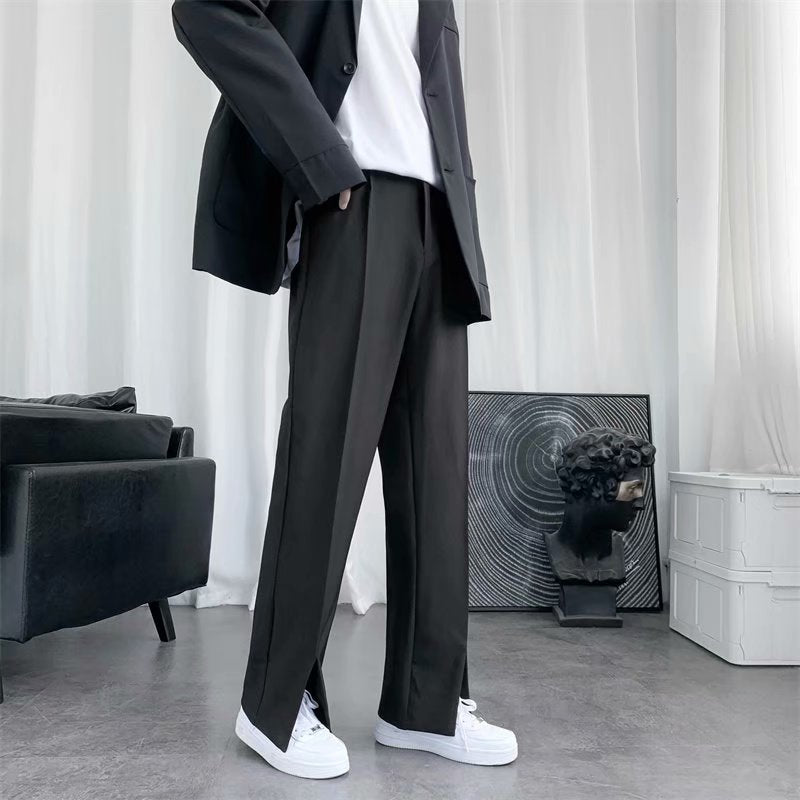 Heather – Flared Damenhosen mit Schlitz