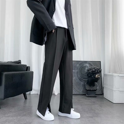 Heather – Flared Damenhosen mit Schlitz