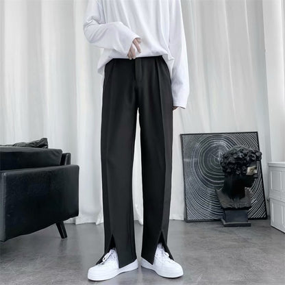 Heather – Flared Damenhosen mit Schlitz