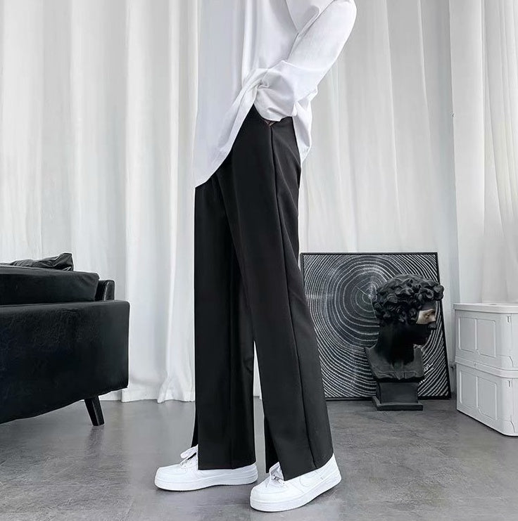 Heather – Flared Damenhosen mit Schlitz