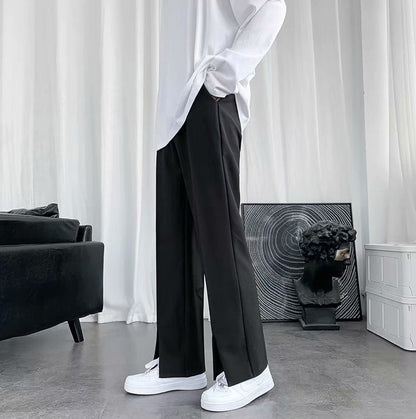 Heather – Flared Damenhosen mit Schlitz