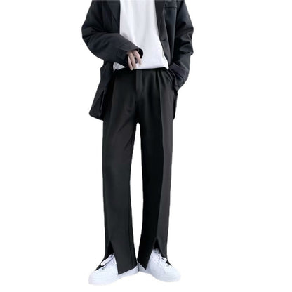 Heather – Flared Damenhosen mit Schlitz